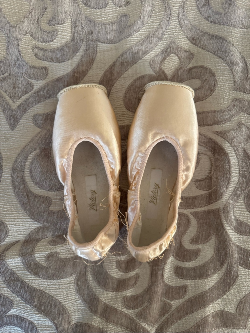 Women's Ballet Pointe Shoes in Light Pink Satin